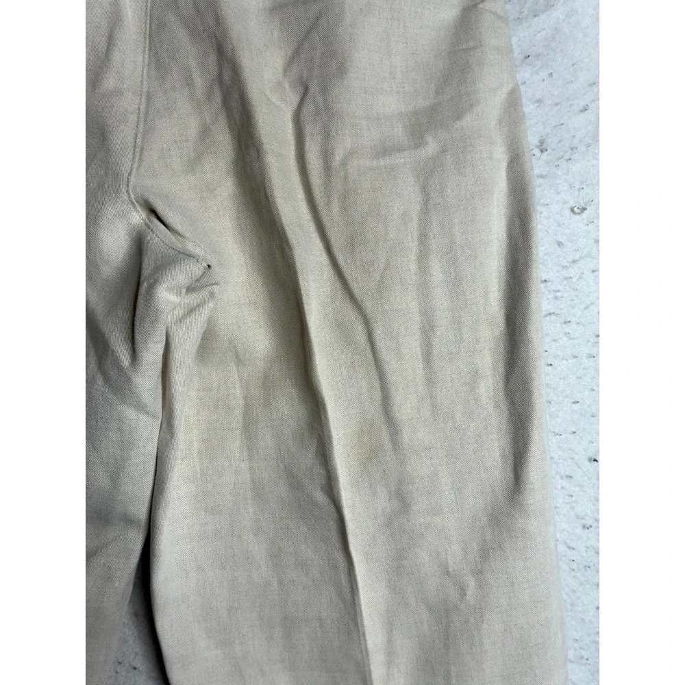 Dockers Dress Pants Mens 34X31 Beige Cotton Cuffed Hem Casual Straight Leg